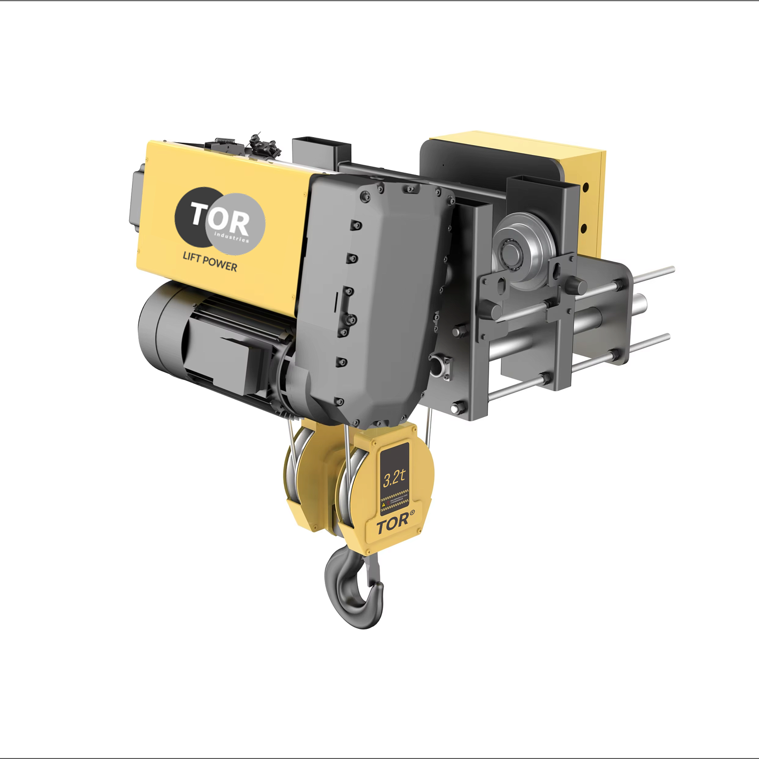 Таль передвижная двухскоростная с уменьшенной строительной высотой  3,2т  6м 4/1 380В электрическая канатная TOR SHA8 2D