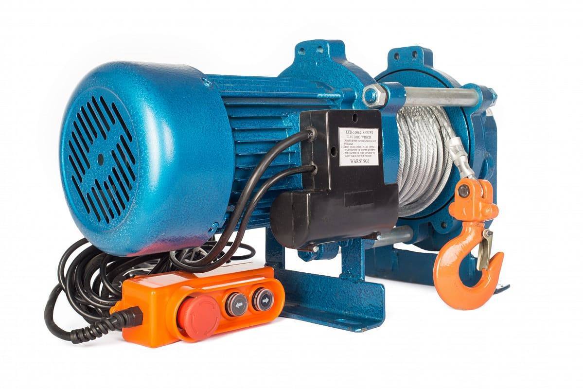 Лебедка TOR ЛЭК-750 E21 (KCD) 750 кг 380 В с канатом 70 м*