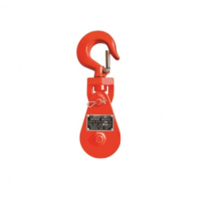 Блок монтажный однорольный с крюком TOR H K1 4т с откидной щекой