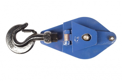 Блок монтажный однорольный с  крюком TOR HQG(L) K1-3,2 т с откидной щекой