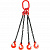 Строп цепной TOR 4СЦ г/п 63,0 т 7,0 м с самозакрывающимися крюками