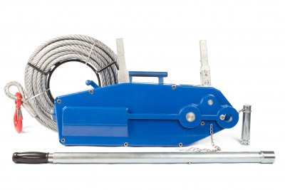 Лебедка рычажная тросовая TOR МТМ 1600 1,6 т L=20м (стальной корпус)