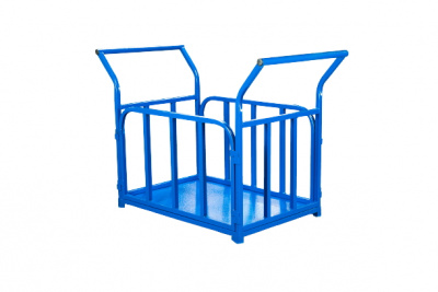 Тележка платформенная TOR ТП-Б (700х1200) с бортами и двумя ручками (колеса 160 мм)