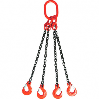 Строп цепной TOR 4СЦ г/п 45,0 т 2,0 м с самозакрывающимися крюками