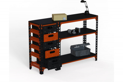 Стол-верстак Metalex c одной тумбой