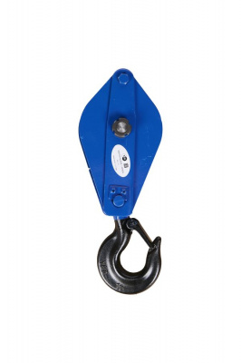 Блок монтажный однорольный с  крюком TOR 1 т с откидной щекой (S)*