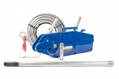 Лебедка рычажная тросовая TOR МТМ 1600 1,6 т L=20м (стальной корпус)