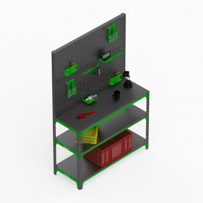 Стол-верстаки Metalex с перфопанелями