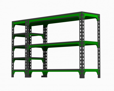 Стол-верстак Metalex с боковыми полками