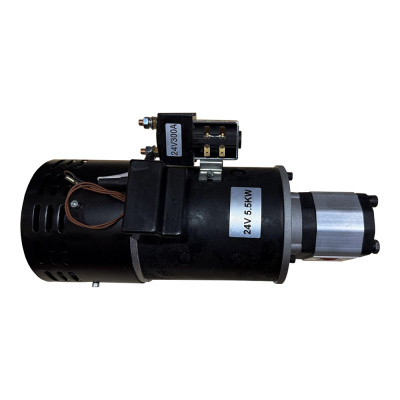 Мотор-насос (минимаслостанция) HY62019 - 5.5 kw 24V / 20А8.2Х110G-R для автовозов LOHR