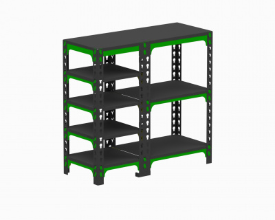 Стол-верстак Metalex с боковыми полками