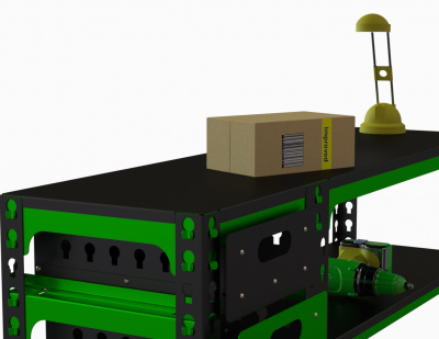 Стол-верстак Metalex c одной тумбой