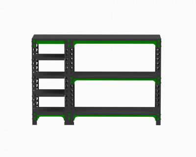 Стол-верстак Metalex с боковыми полками